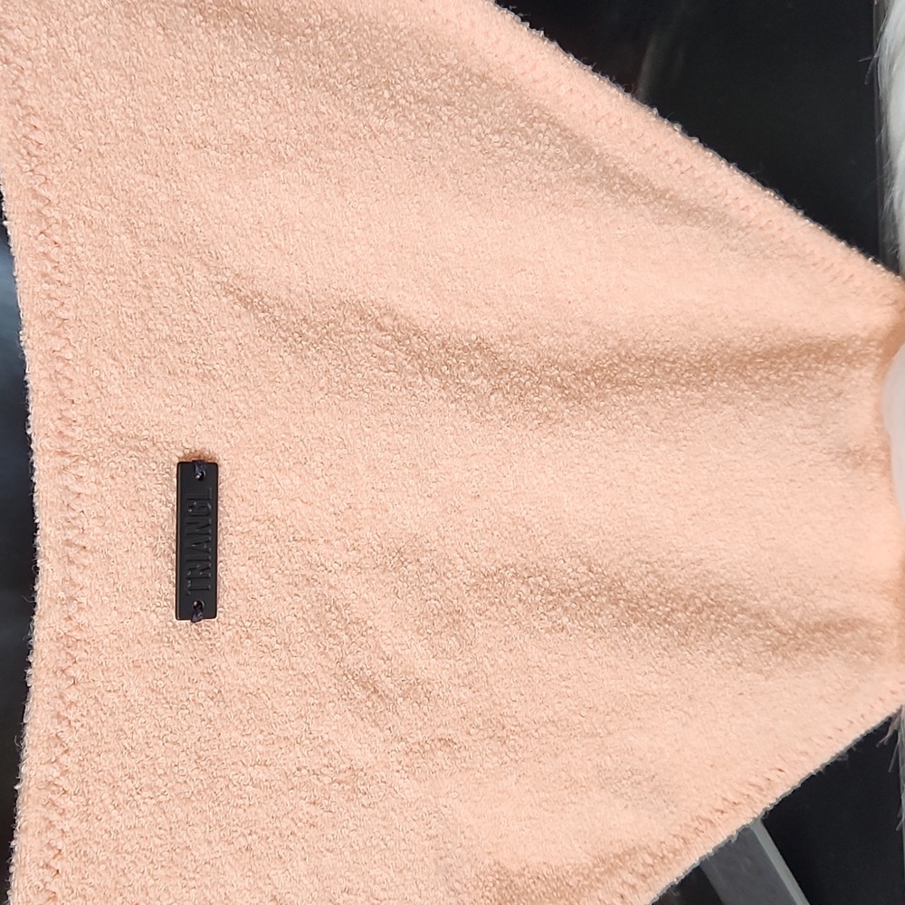 Peach Terry cloth cheeky coverage swimsuit set - Picture 4 of 7
